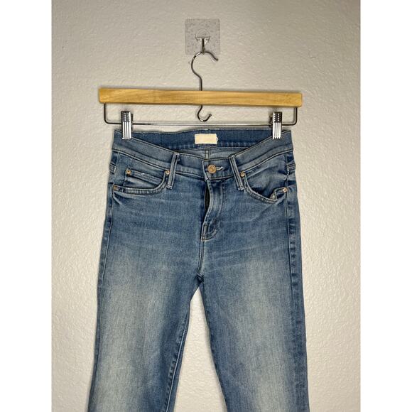 MOTHER Rascal Ankle Snippet Jeans Wild At Heart 24 - Picture 3 of 13